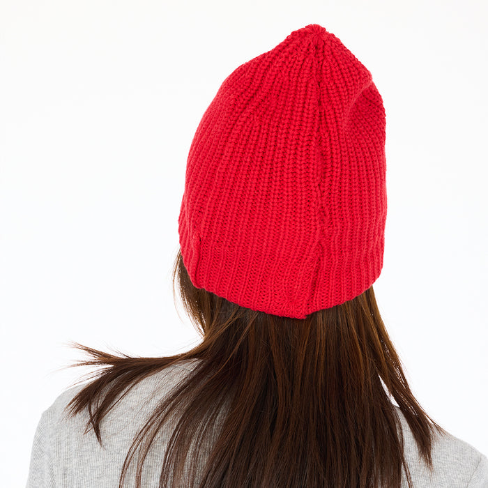 Love Beanie Natural - Cherri Red