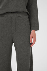 Gincette Melange Pants - Dark Grey Melange