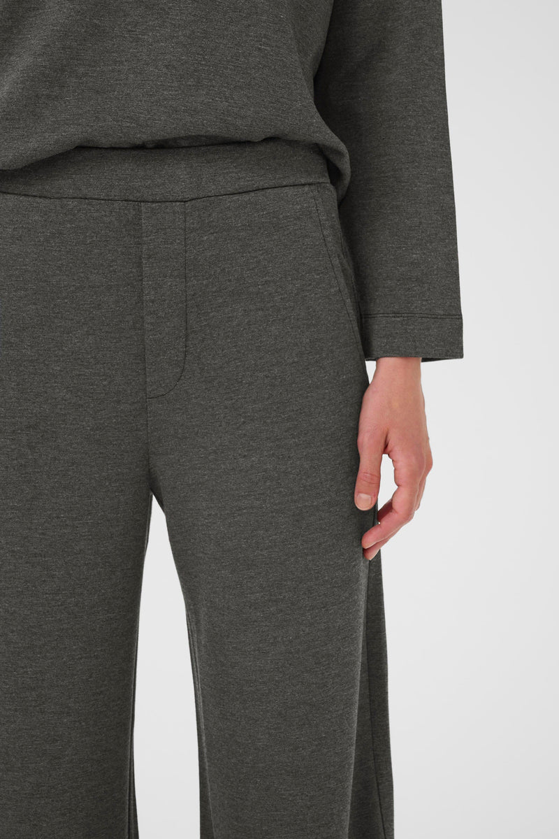 Gincette Melange Pants - Dark Grey Melange