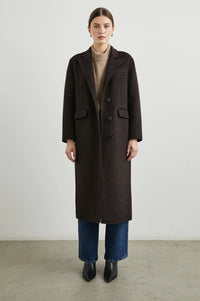 Gallery Coat - Espresso Houndstooth