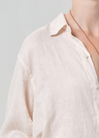 Kayla Shrunken Shirt - Pale Stone