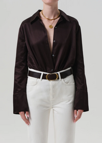 Camila Shirt - Chocolate