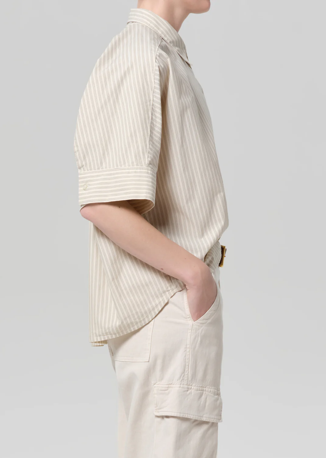 Claire Origami Shirt - Ciro Stripe