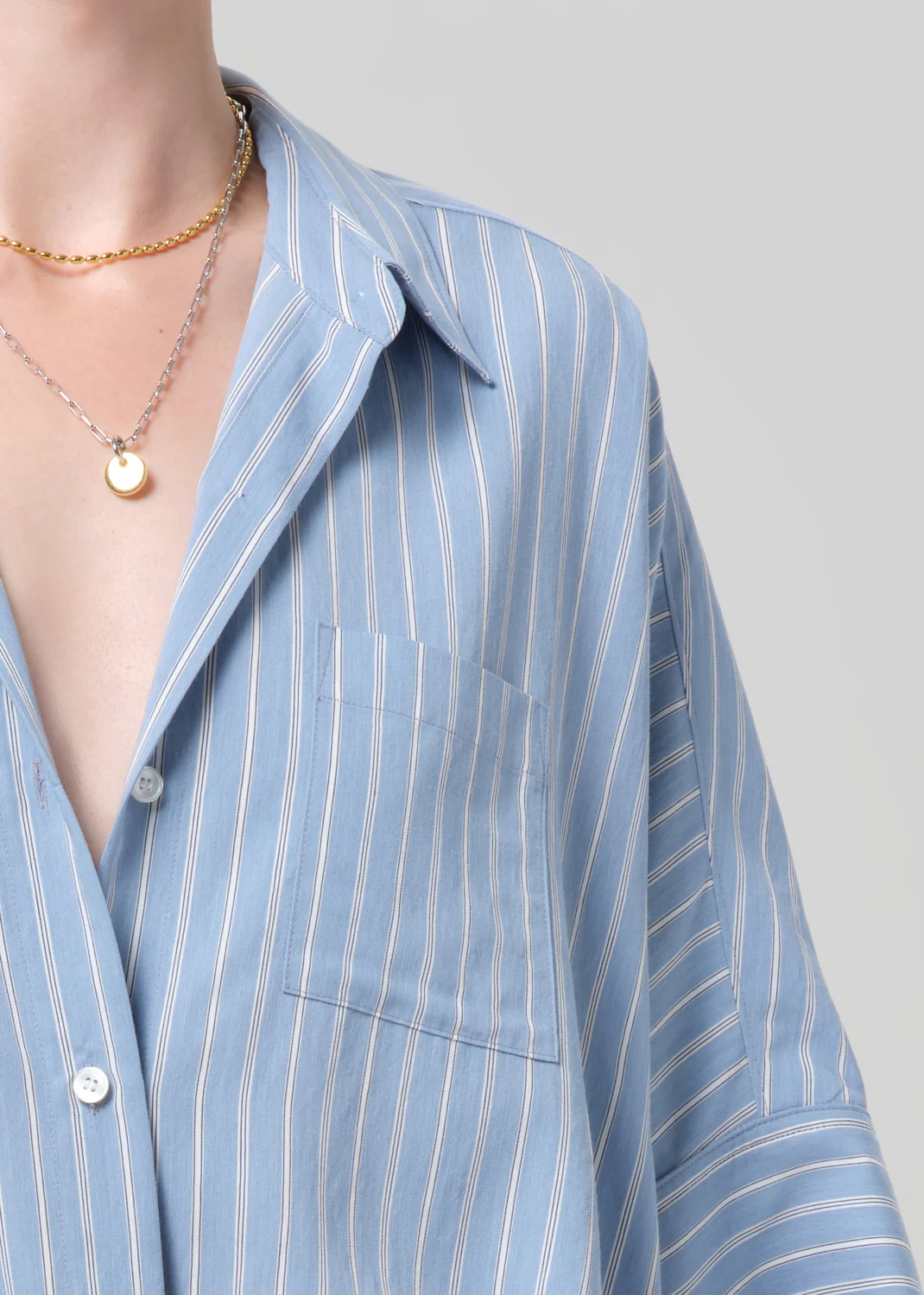 Claire Origami Shirt - Capri Stripe