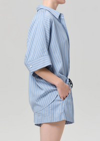 Claire Origami Shirt - Capri Stripe