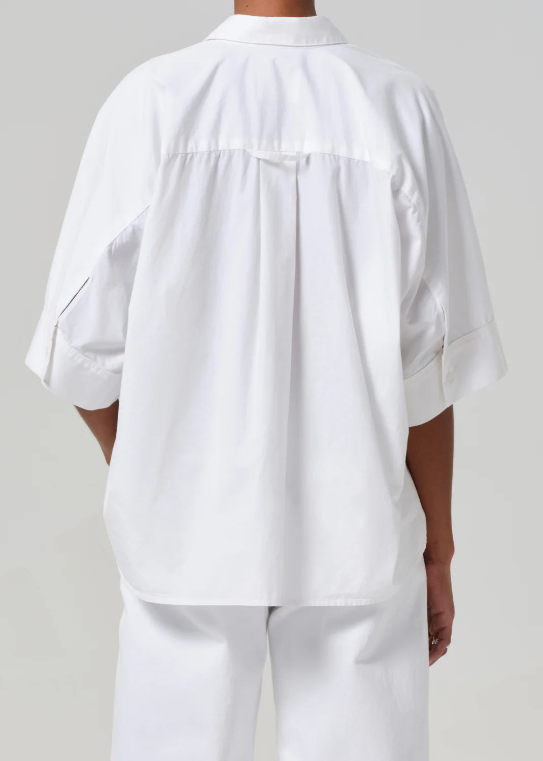 Claire Origami Shirt - Optic White