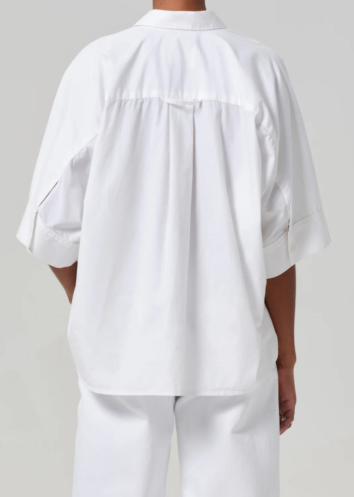 Claire Origami Shirt - Optic White