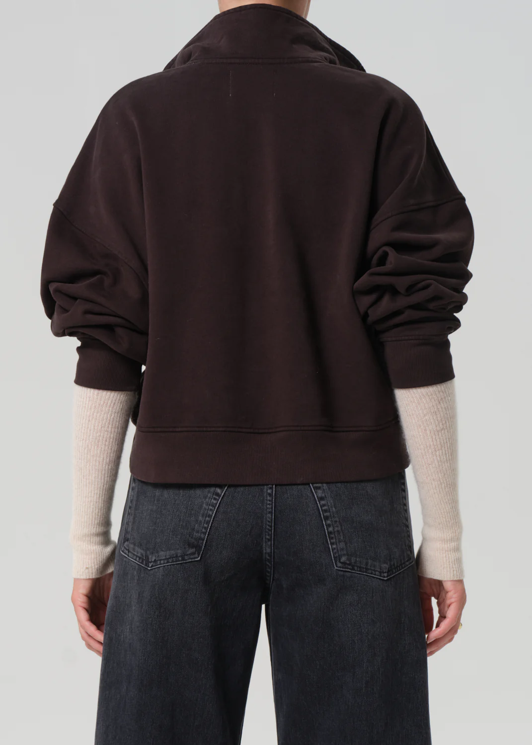 Mirelle Funnel Neck - Chocolate