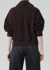 Mirelle Funnel Neck - Chocolate