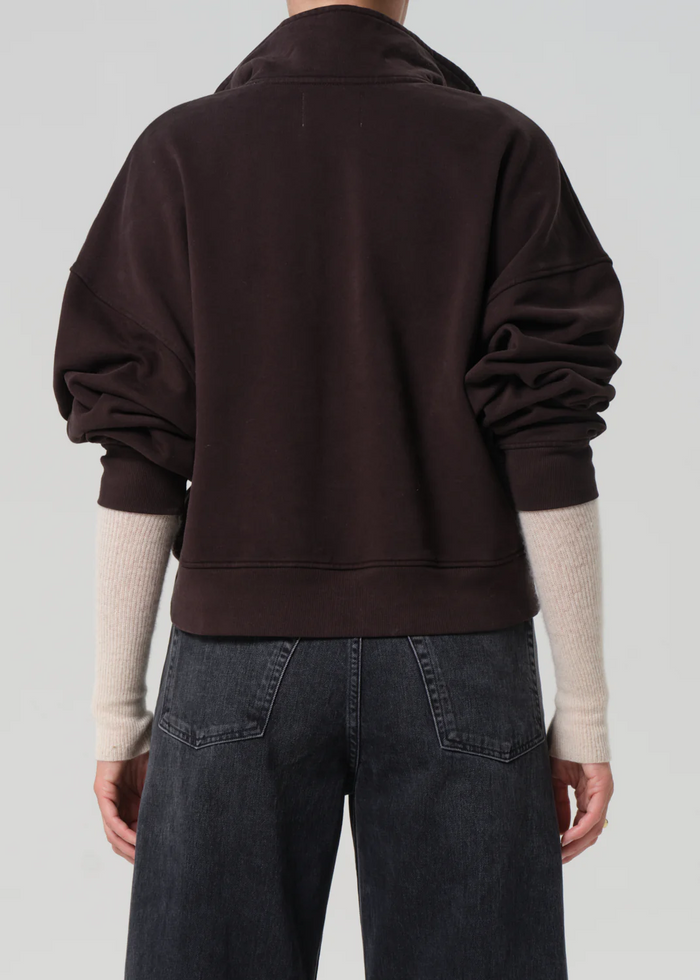 Mirelle Funnel Neck - Chocolate