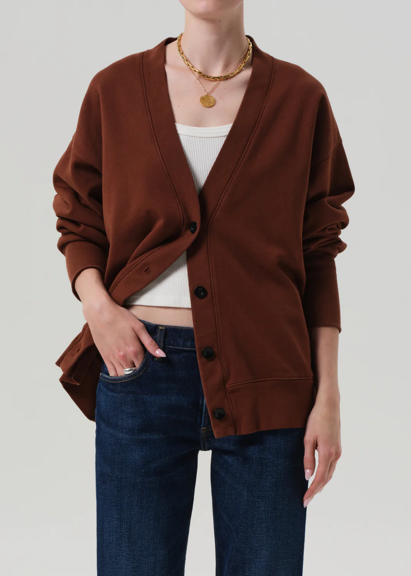 Fleece Cardigan - Chai