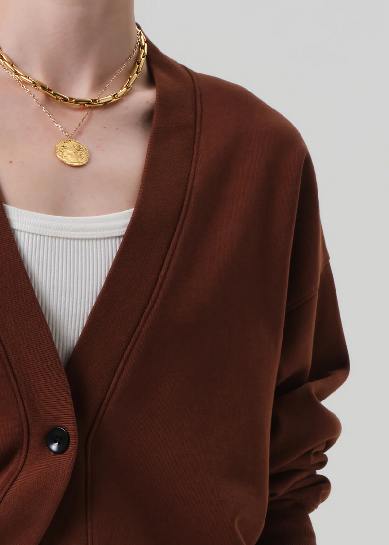 Fleece Cardigan - Chai