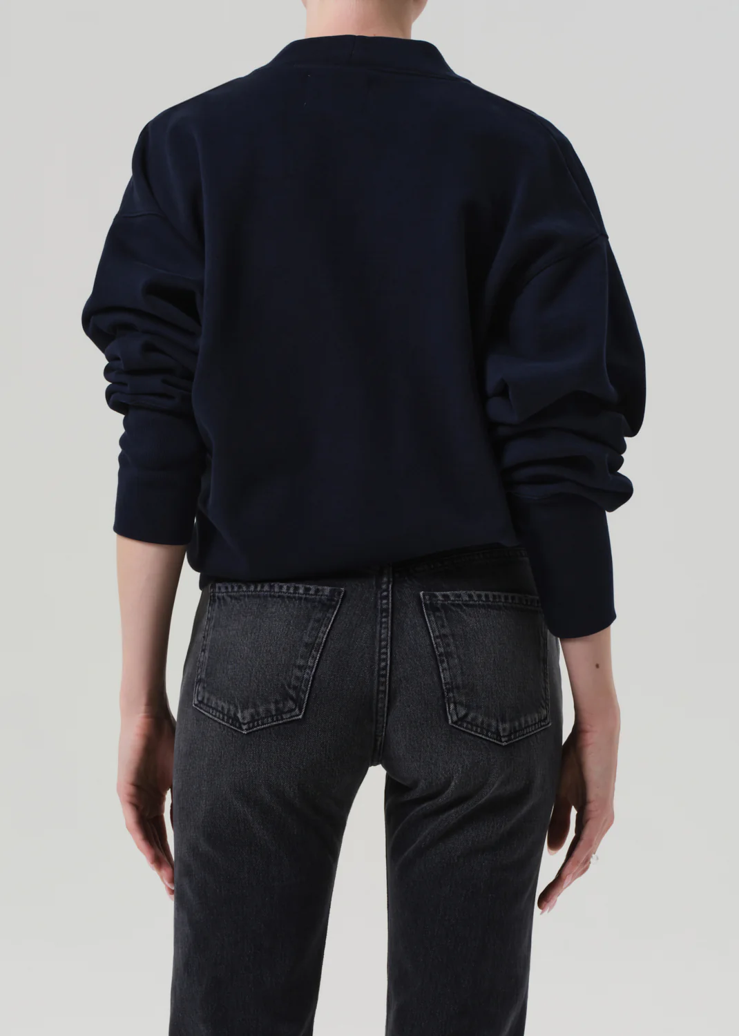 Fleece Cardigan - Navy