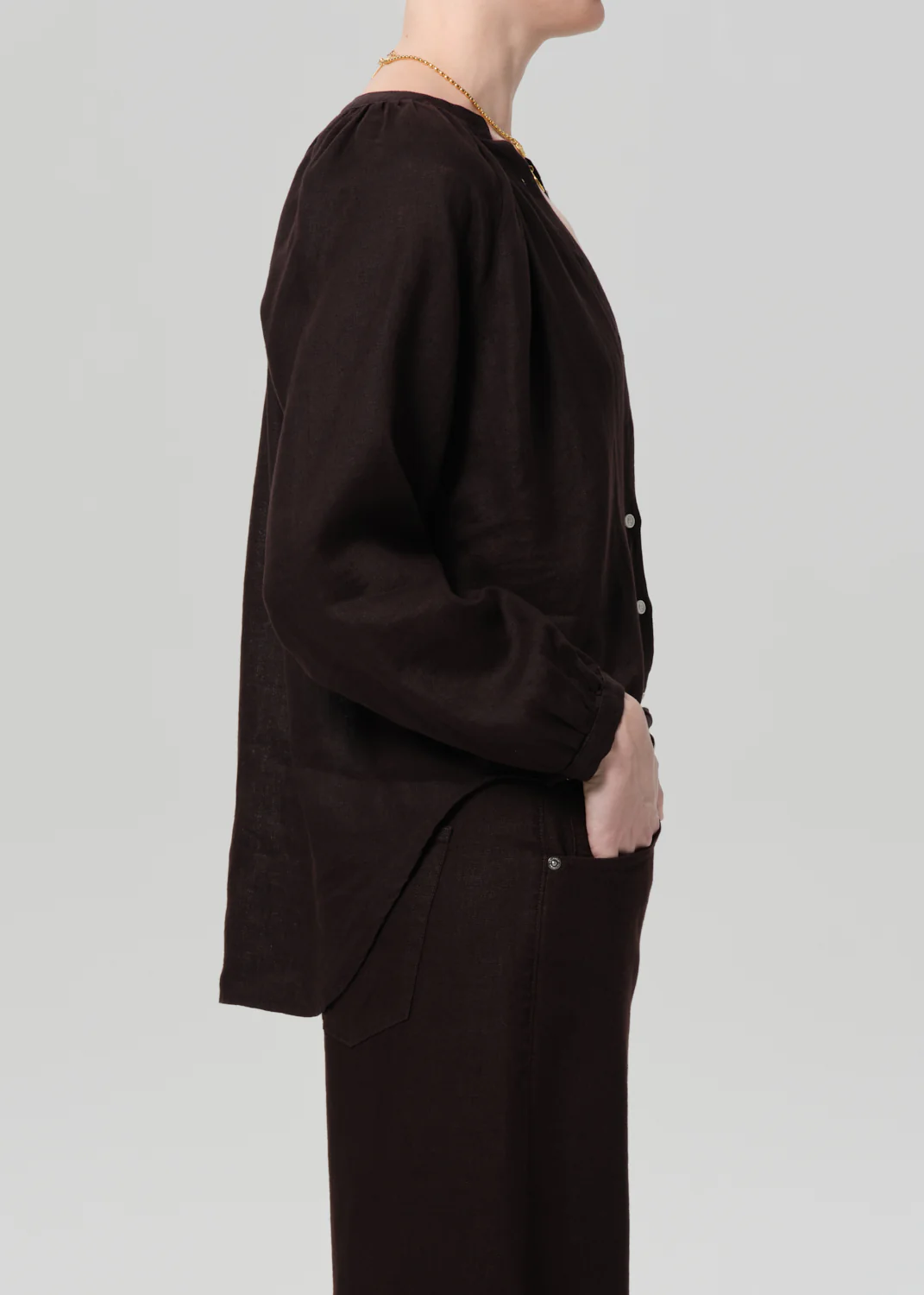 Paro Blouse - Chocolate