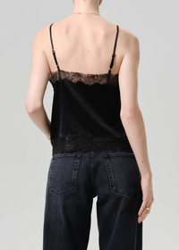 Lace Trimmed Cami - Black