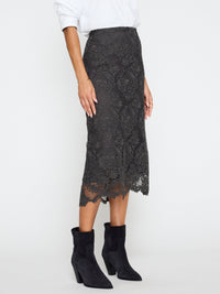 Mara Lace Skirt - Hunter