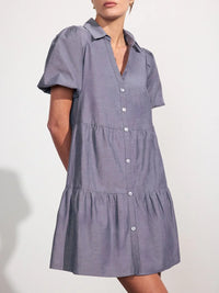 Havana Mini Dress - Washed Slate