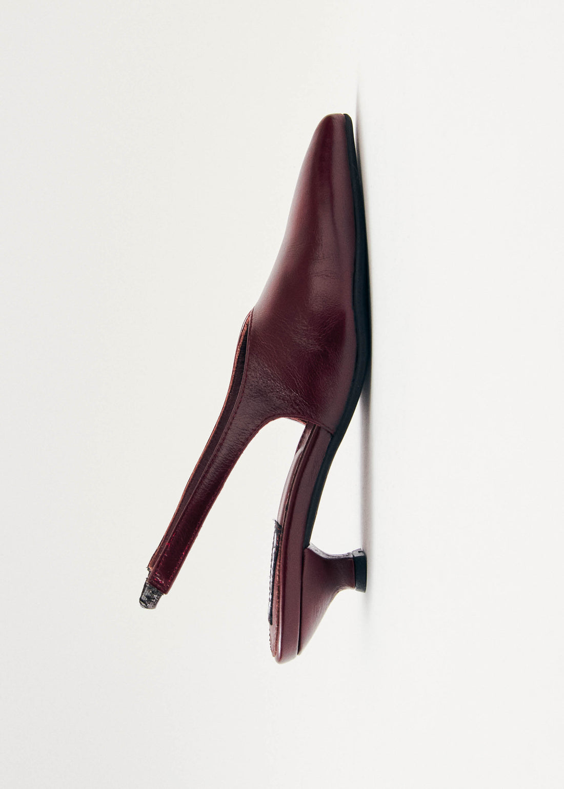 Eros Leather Pumps - Burgundy
