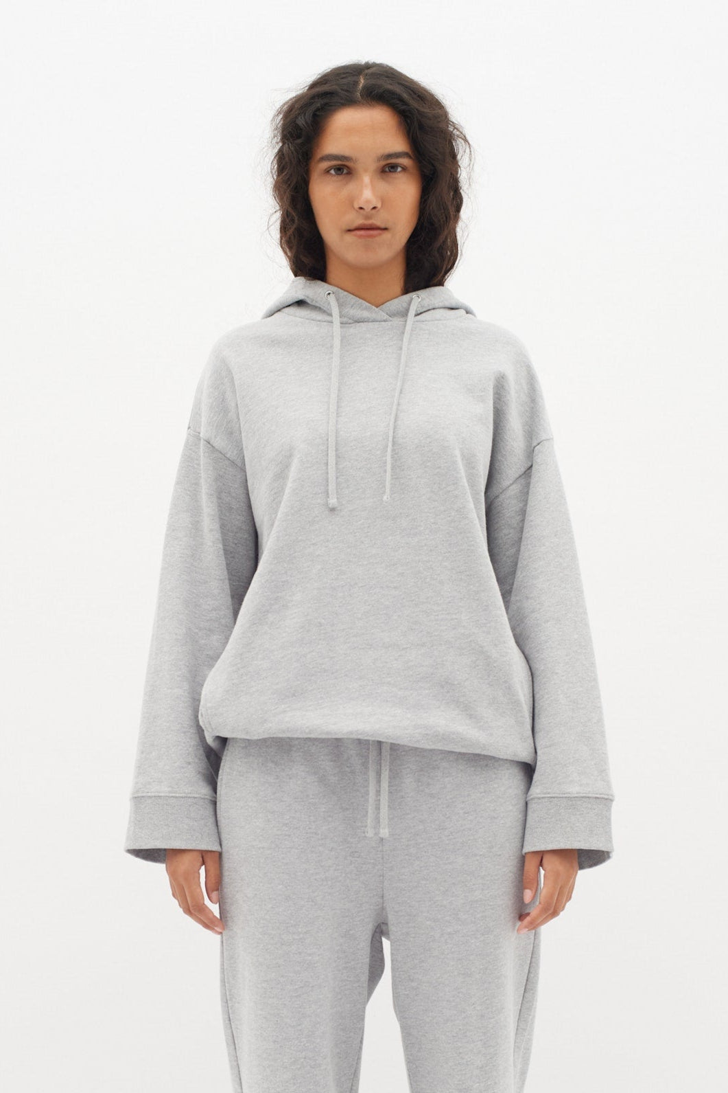 Lane Base Hoodie - Light Grey Melange