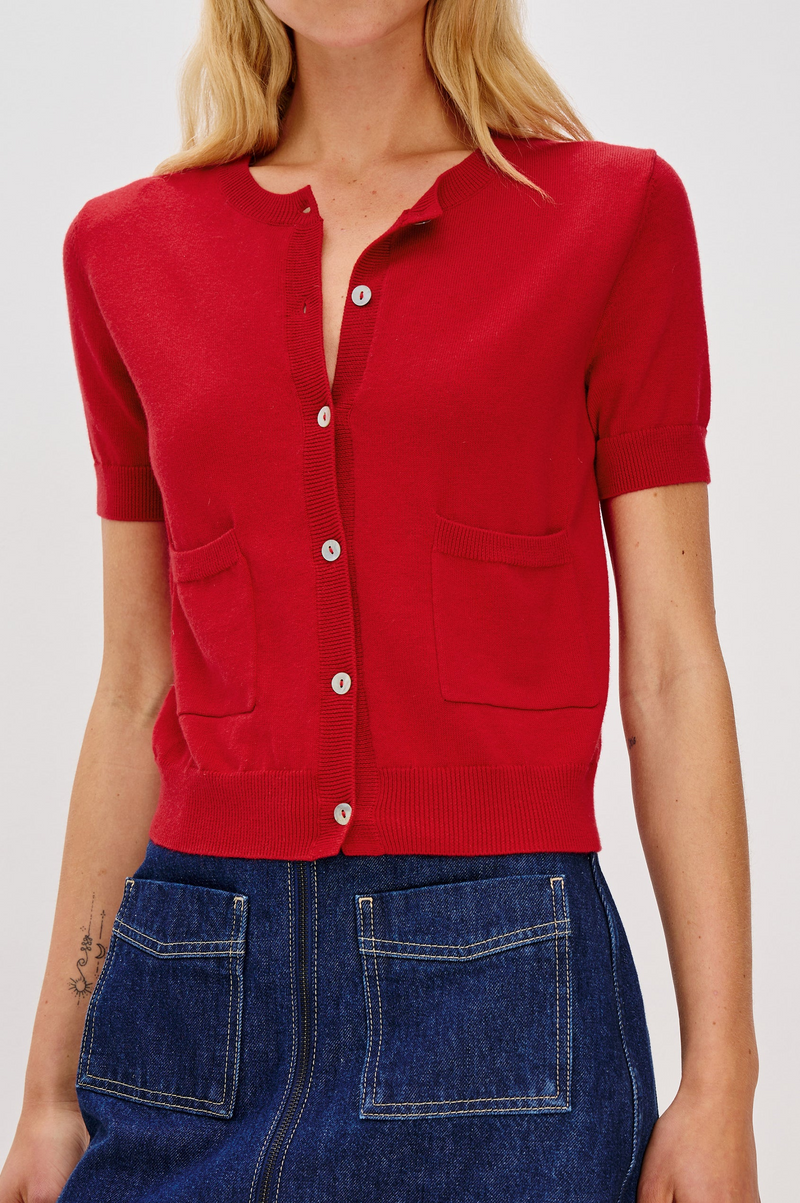 Aisley Sweater - Crimson