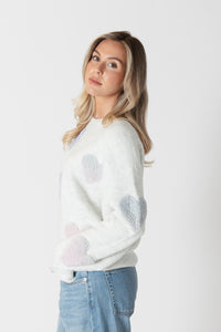 Ajax Sherpa Sweater - Ice/Pastel Ombre