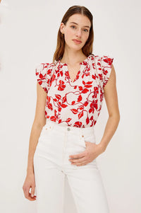 Allea Top - Red Jasmine