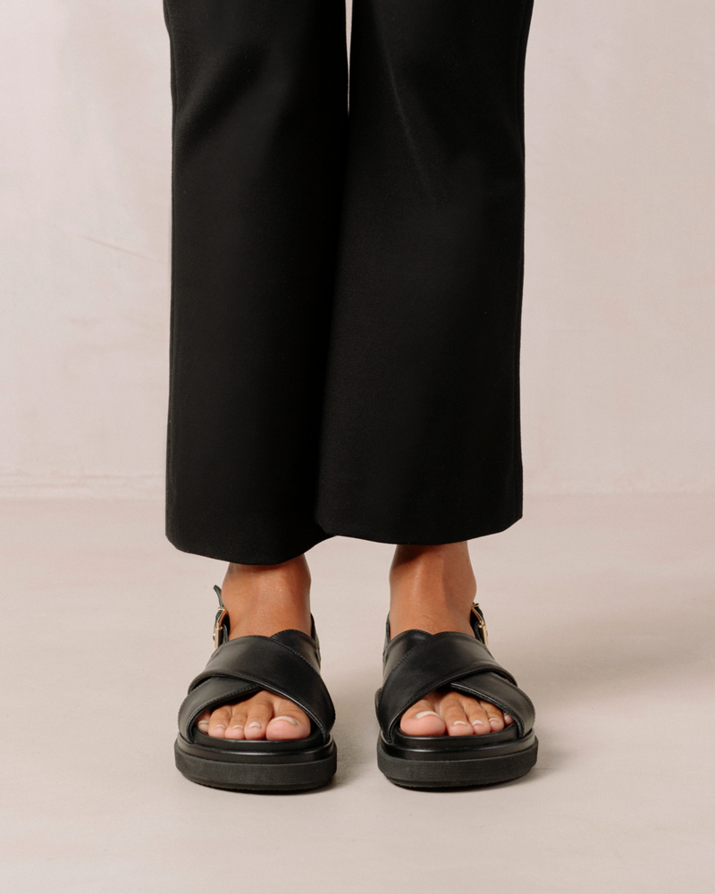 Marshmallow  Sandal - Total Black