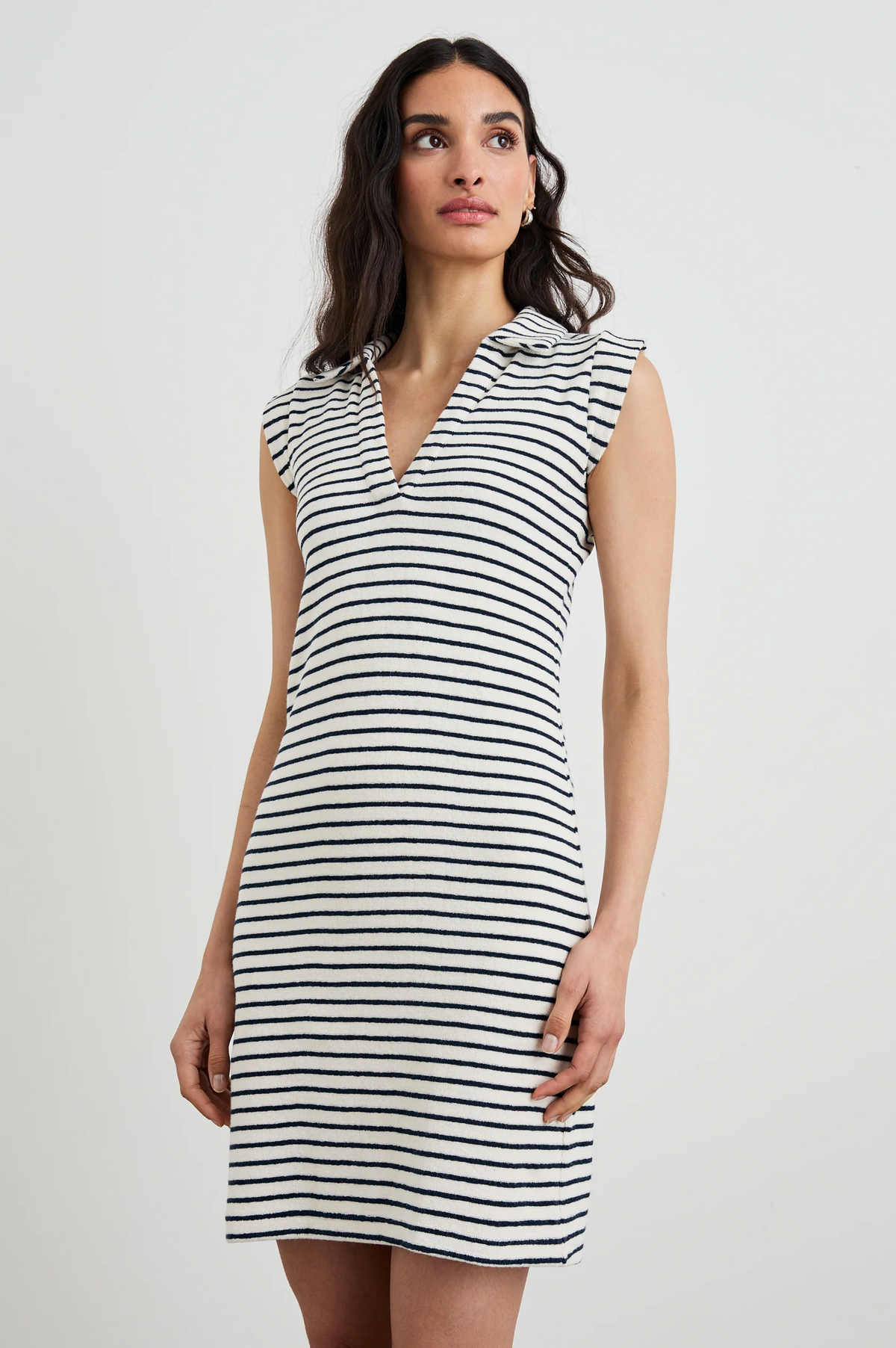 Amira Dress - Sailor Stripe Terry Towel