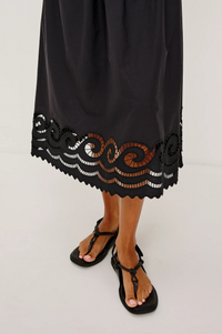 Anadia Dress - Black Embroidery