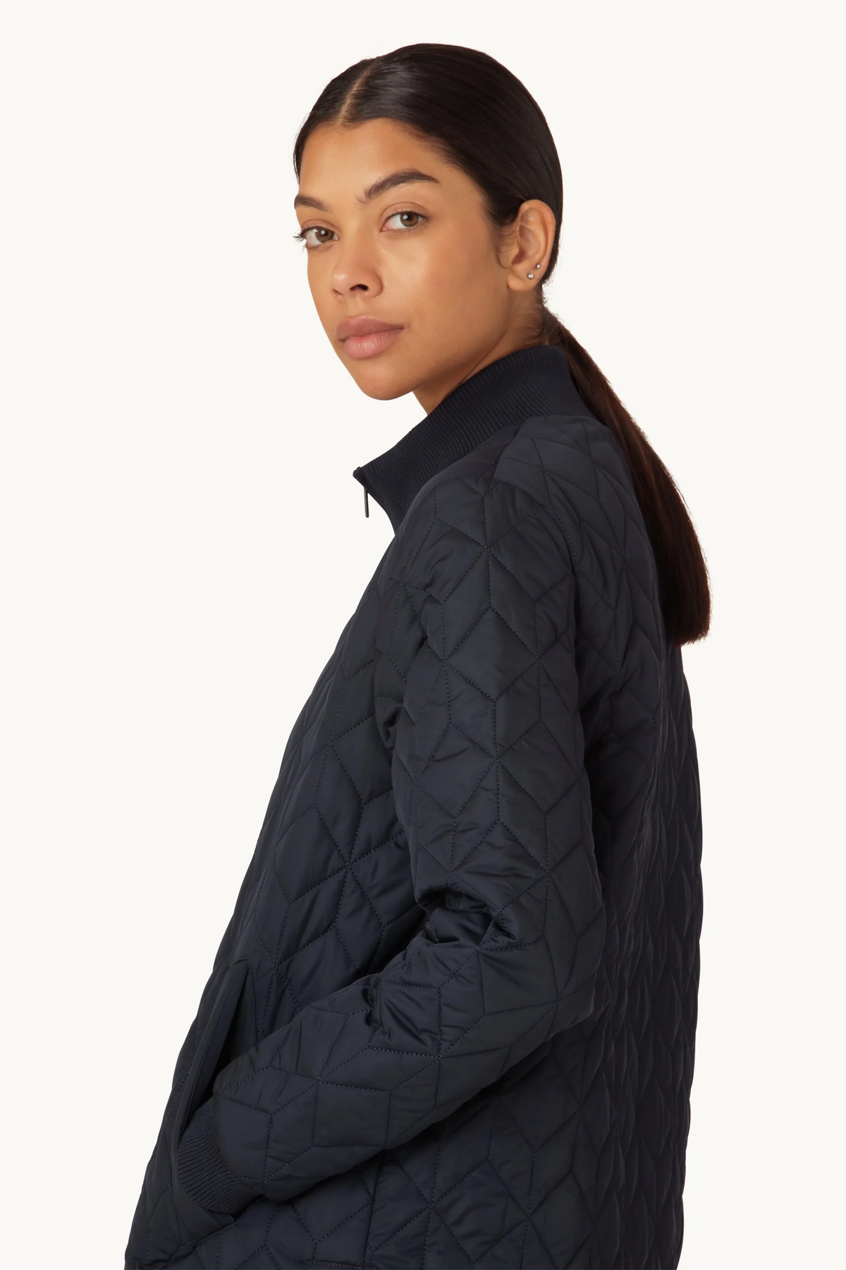 Quilt Coat - Dark Indigo