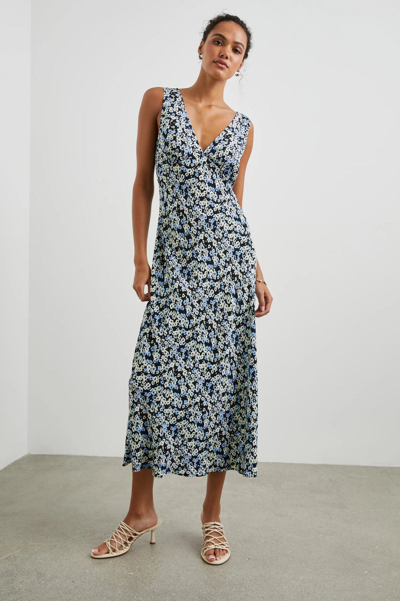 Audrina Dress - Midnight Meadow Floral