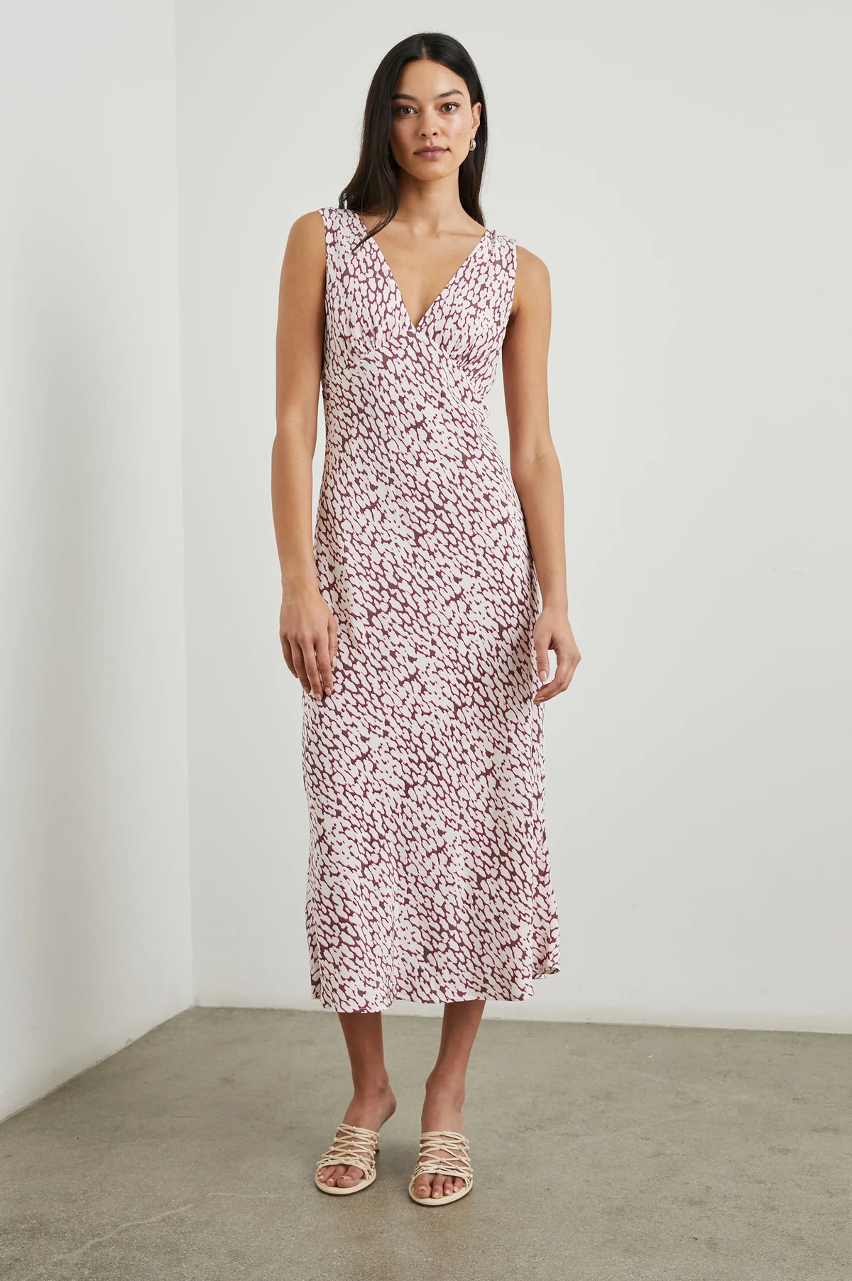 Audrina Dress - Pink Static Leopard