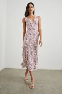 Audrina Dress - Pink Static Leopard