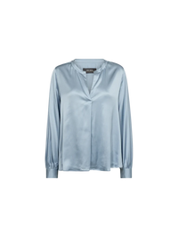 Enfa Satin Blouse - Celestial Blue