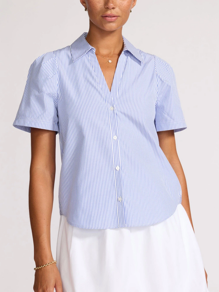 Alina Top - Blue Stripe