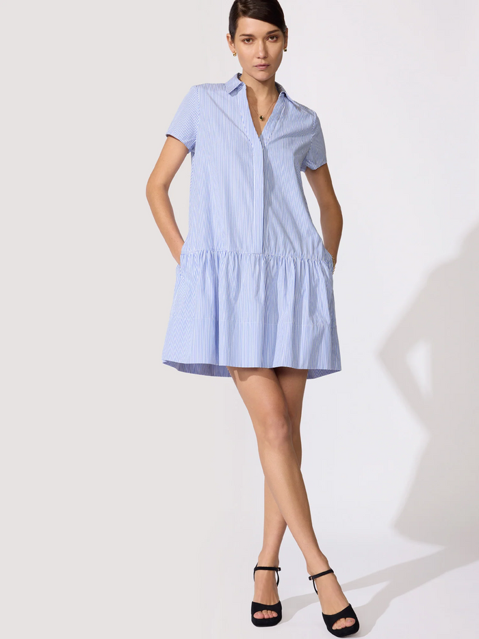 Antibes Dress - Blue Stripe