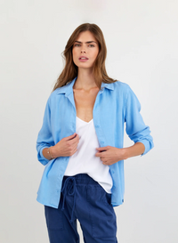 Classic Button Down - Tidal Blue