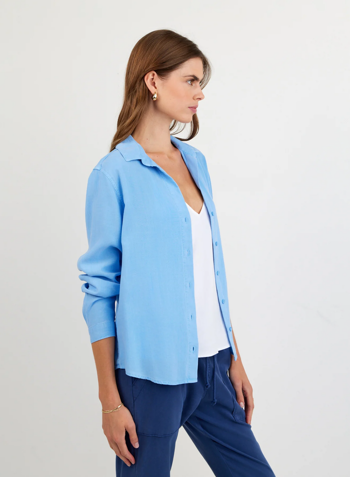 Classic Button Down - Tidal Blue