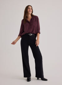 Shirt Tail Button Down - Pinot Noir