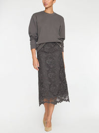 Mara Lace Skirt - Hunter