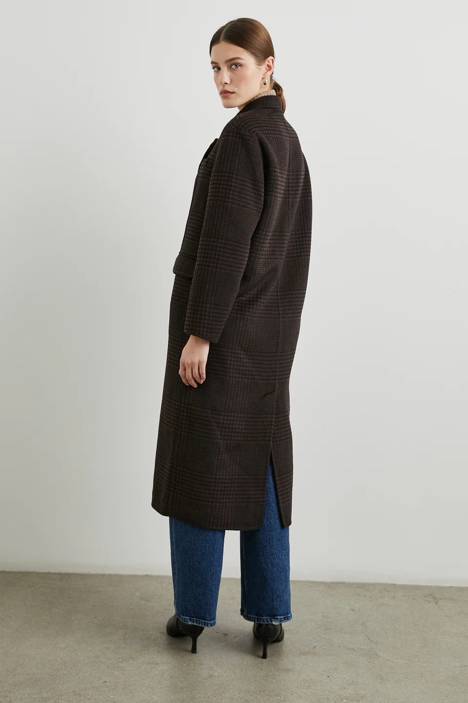 Gallery Coat - Espresso Houndstooth