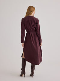Flowy Hem Maxi Dress - Pinot Noir