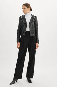 Donna Leather Jacket - Black