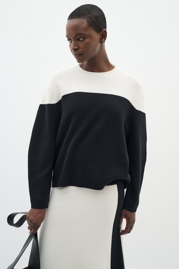 Kayalla Pullover - Whisper White/Black