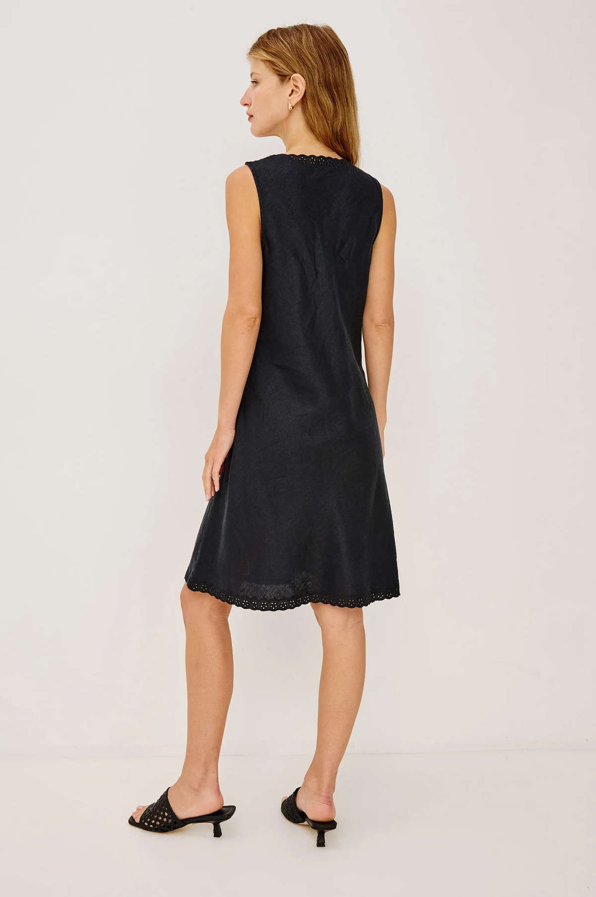 Bex Dress - Black Linen