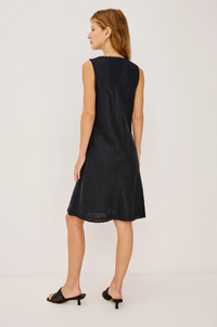 Bex Dress - Black Linen