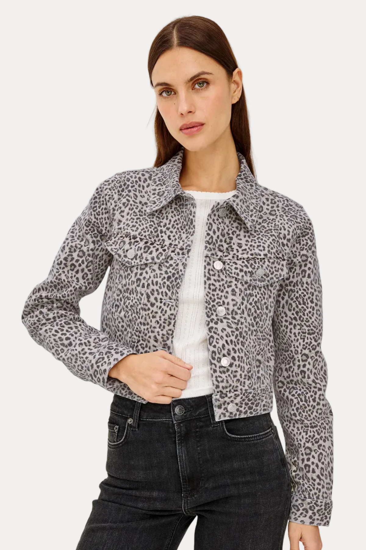 Brea Jacket - Ecru Cheetah