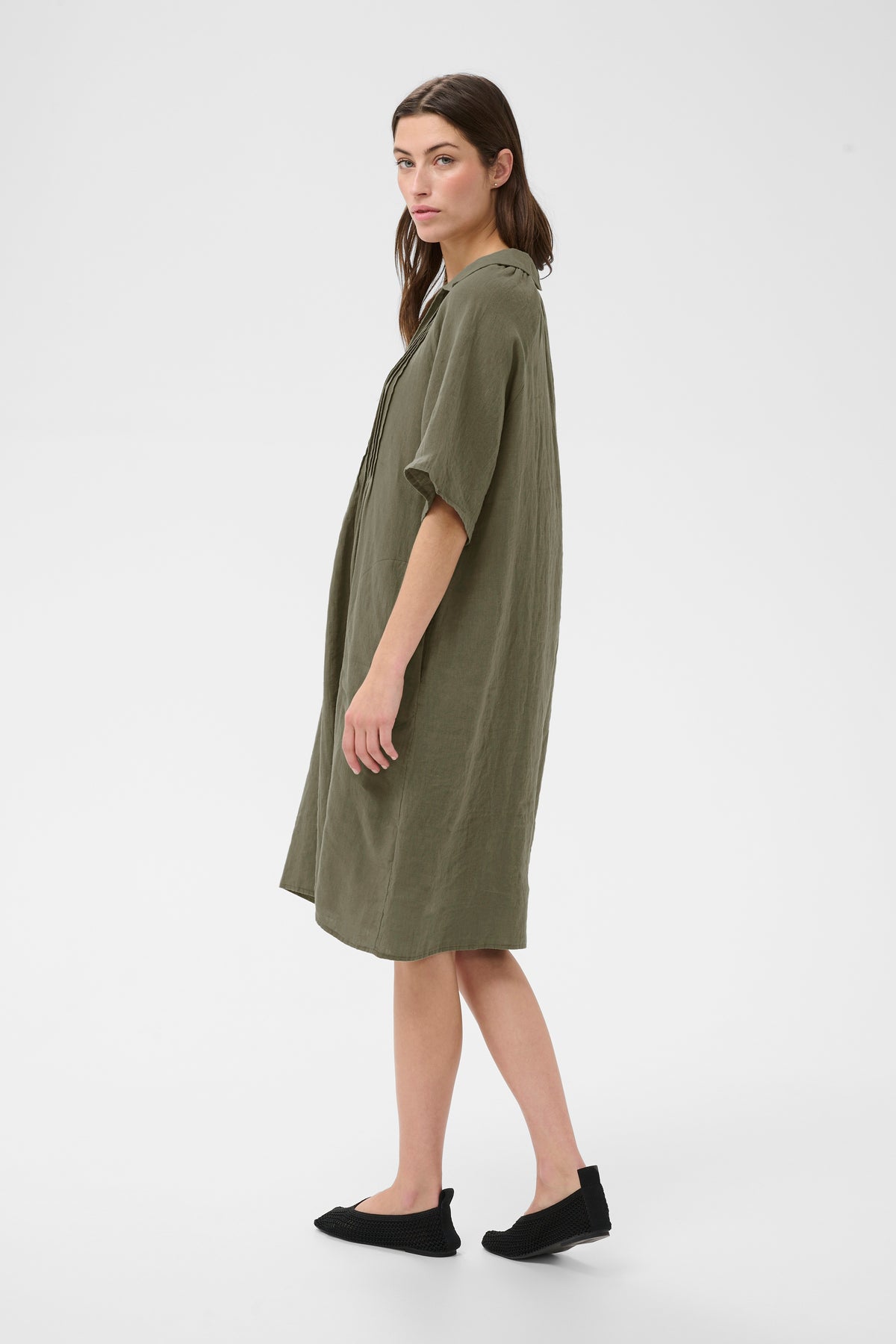 Ayla Dress - Smokey Olive