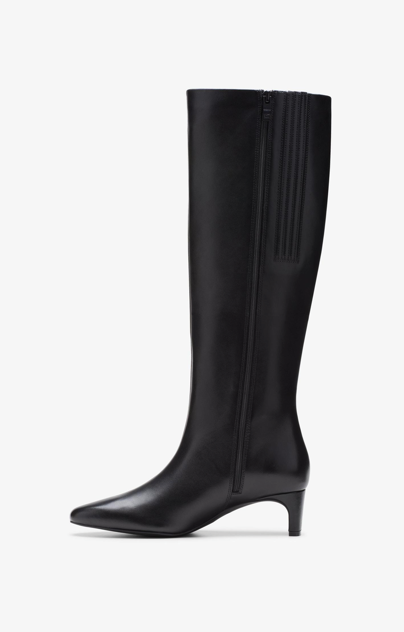 Edina Tall - Black Leather