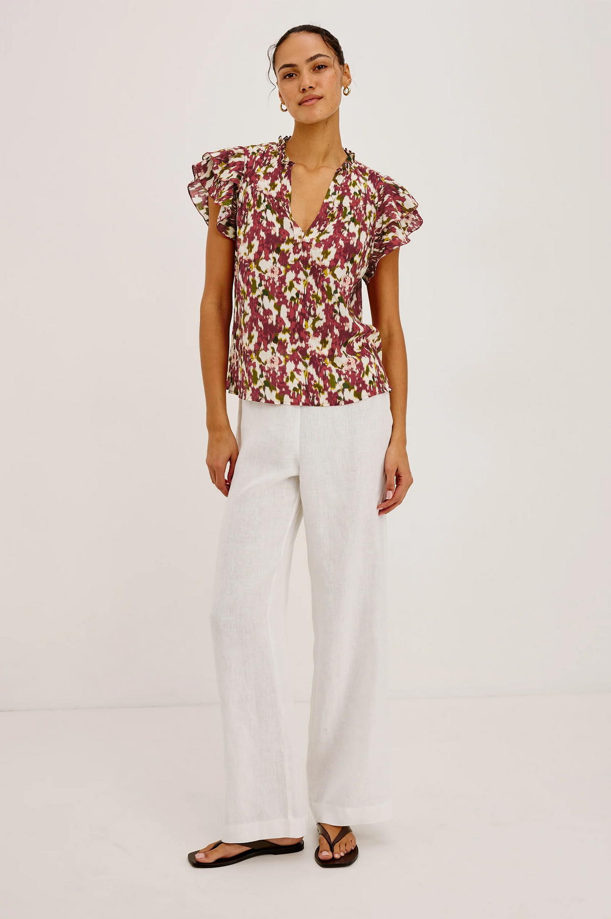 Calista Top - Cardinal Floral